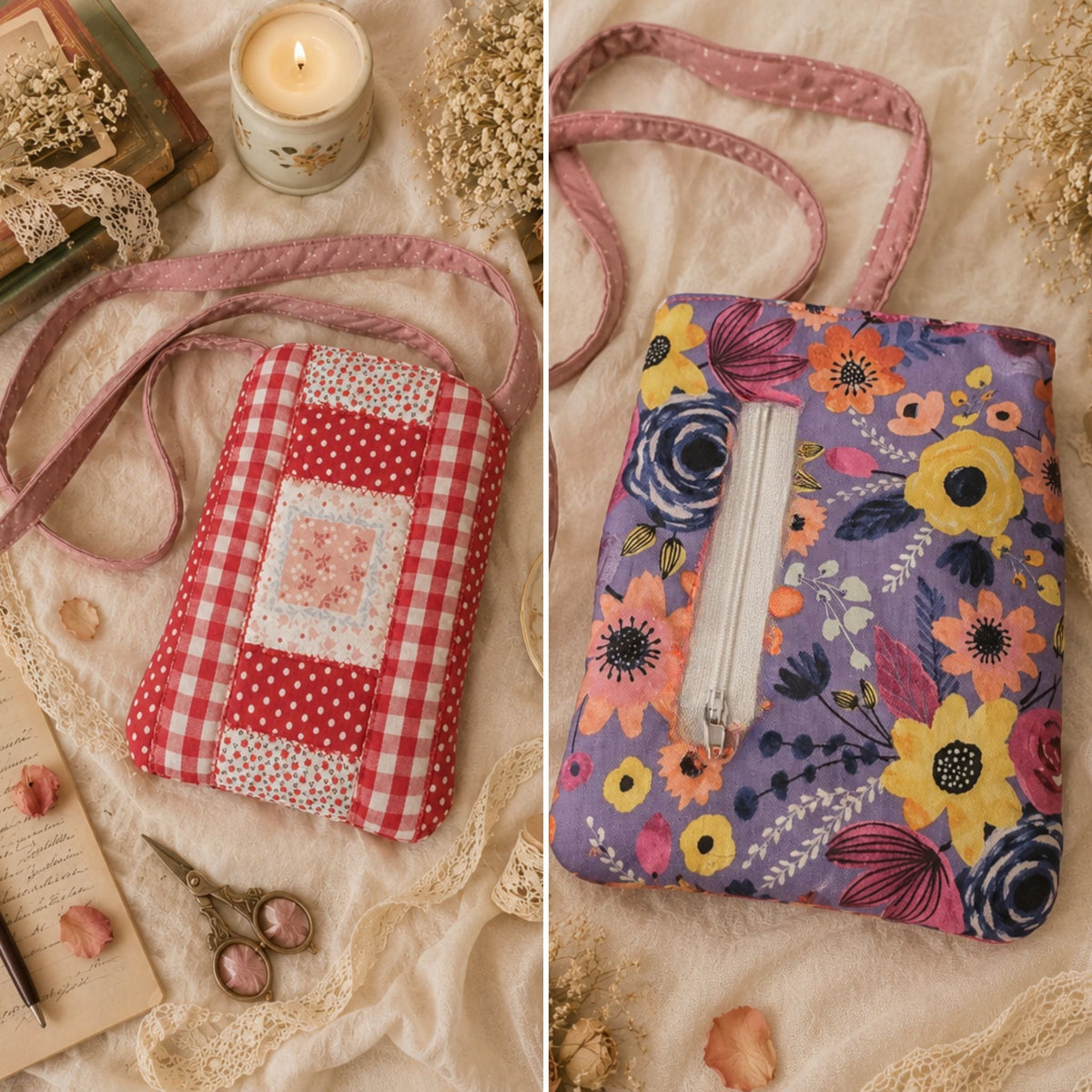 Quilted Crossbody Phone Bags