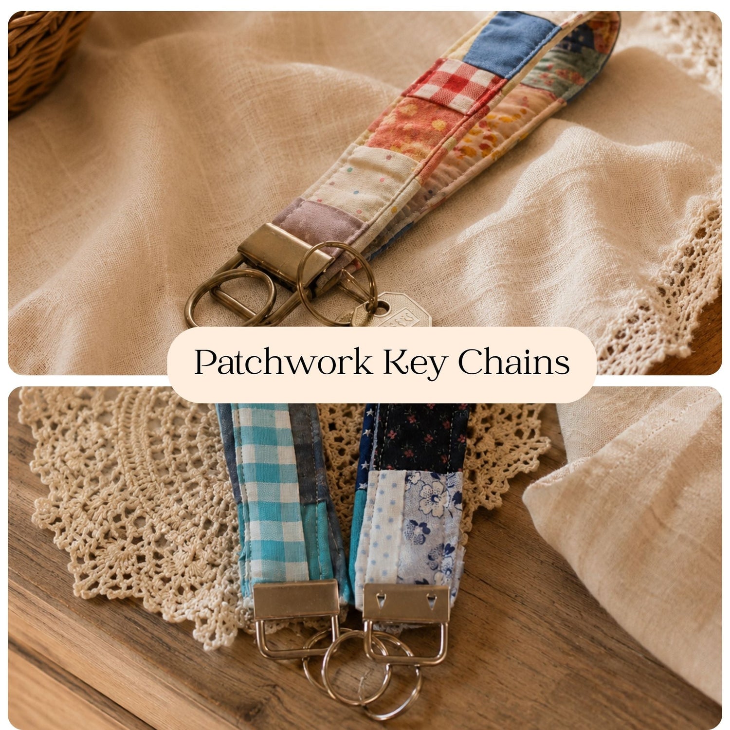 Handmade Quilted Fabric Wristlets