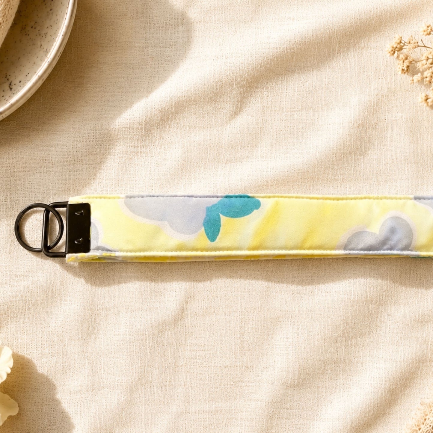 Handmade Quilted Coordinating Wristlet Keychain