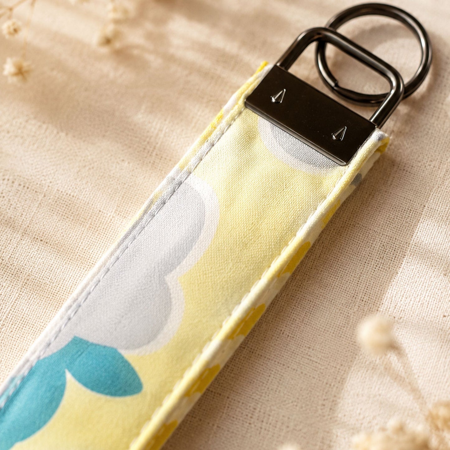 Handmade Quilted Coordinating Wristlet Keychain