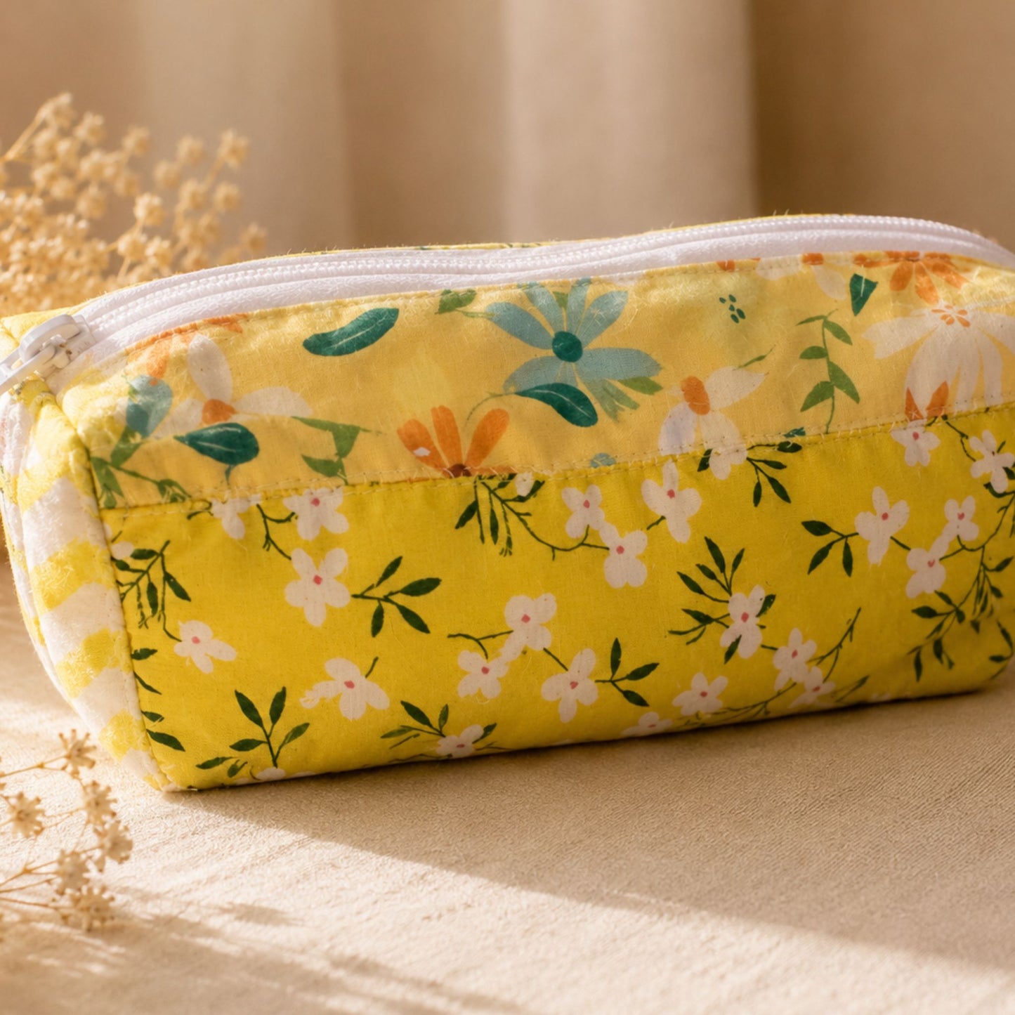 Handmade Quilted Coordinating Makeup Bag