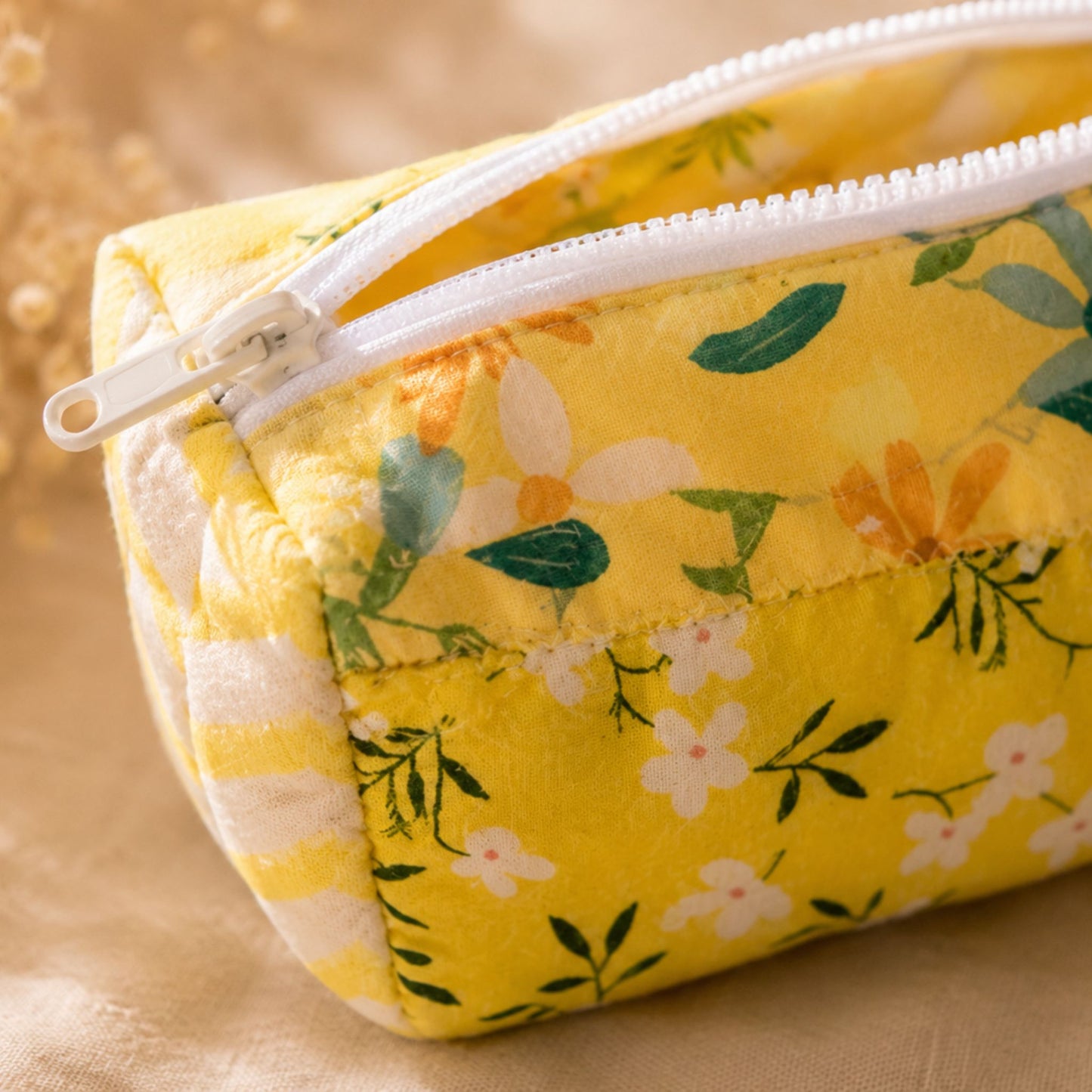 Handmade Quilted Coordinating Makeup Bag